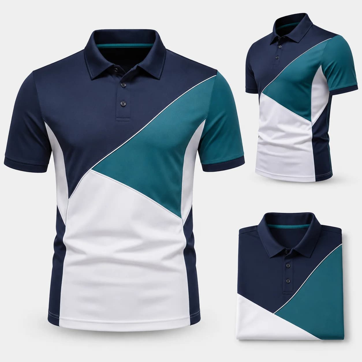 Cut-and-Sew Polo Shirt – Uswa Sports